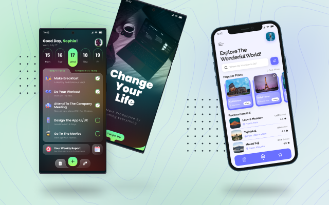 برای پروژه تون UI و UX خلاقانه و امروزی طراحی کنم