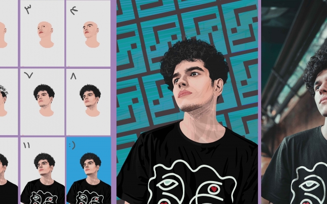 وکتور آرت چهره شما رو طراحی کنم