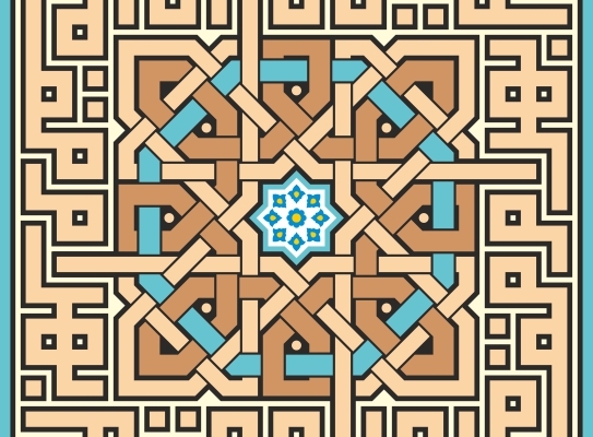 اسم شما یا عزیزانتان را به خط کوفی و هندسه برای مهر و پروفایل و ... طراحی کنم