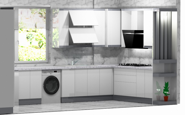 طراحی کابینت آشپزخانه به صورت سه بعدی با نرم افزار kitchen draw انجام بدم