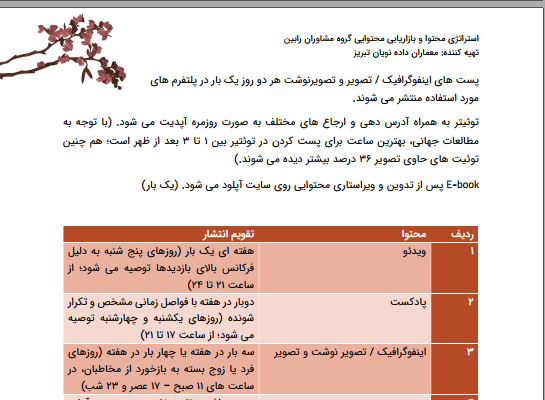برای شما استراتژی محتوا تولید کنم و بر انجامش نظارت داشته باشم.